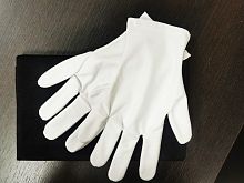 Перчатки хлопковые, белые для потали (размер XL)